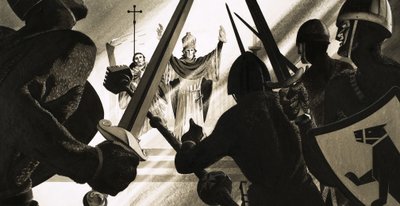 Thomas a Becket meggyilkolása alkotó: English School