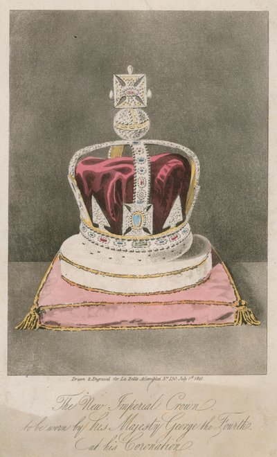 Az új császári korona, amelyet IV. György őfelsége viselhet koronázásán alkotó: English School