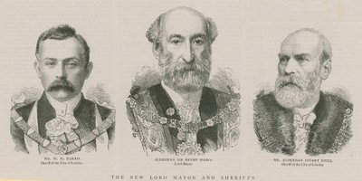 Az új főpolgármester és seriffek: Alderman Sir Henry Isaacs, Lord Mayor alkotó: English School