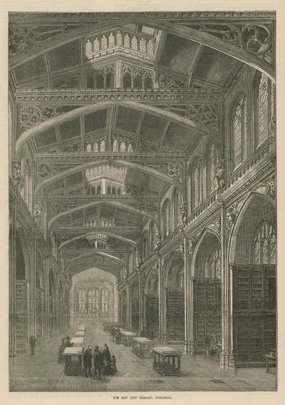 Az új városi könyvtár, a londoni Guildhall alkotó: English School