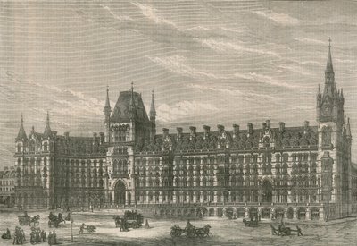 A Midland pályaudvar új szállodája, az Euston Road, London alkotó: English School