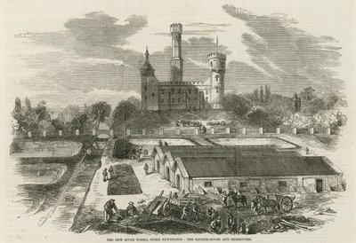 Az új folyó működik, Stoke Newington: A gépház és a tározók alkotó: English School