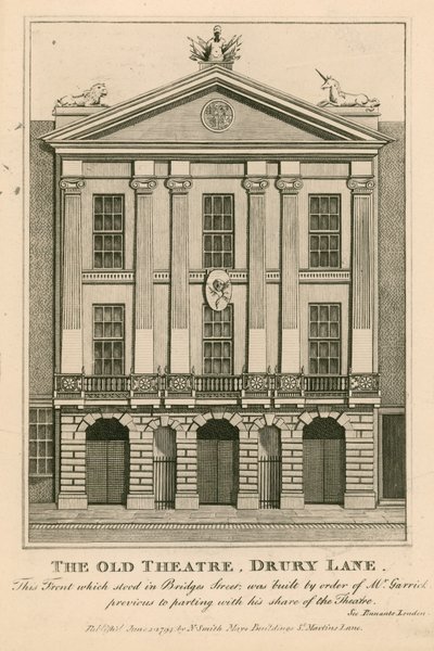 A régi színház, Drury Lane alkotó: English School