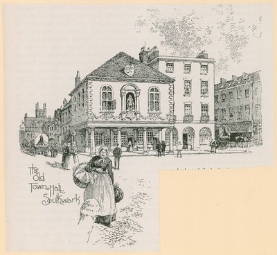A régi városháza, a Borough High Street, Southwark, London alkotó: English School