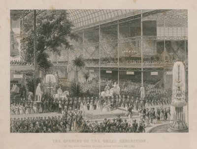A Nagy Kiállítás megnyitója Ő Legkegyelmesebb Felsége, Viktória királynő 1851. május 1-jén alkotó: English School