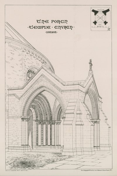 A Temple Church tornáca alkotó: English School