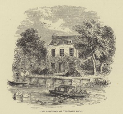 Theodore Hook rezidenciája (metszet) alkotó: English School