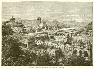 A királyi nekropolisz Golcondában, Hyderabadban alkotó: English School