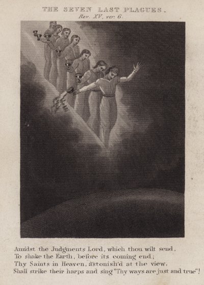 A hét utolsó csapás, Jelenések XV, 6. vers (metszet) alkotó: English School