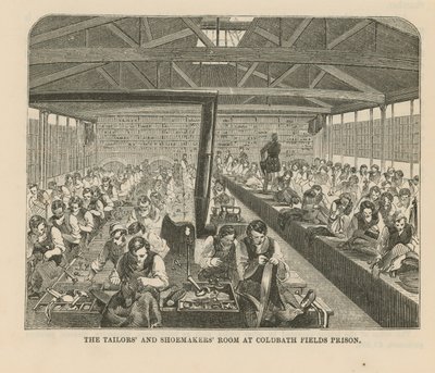 A Coldbath Fields Prison szabó- és cipészszobája alkotó: English School