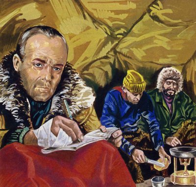 A három túlélő még néhány mérföldet tett meg, de most kifogyott az olajból és az élelemből alkotó: English School