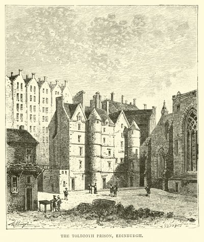 A tolbooth-i börtön, Edinburgh alkotó: English School
