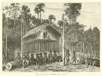 Alambori falu, Új-Guinea alkotó: English School