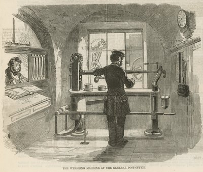 A mérleg a főpostán alkotó: English School