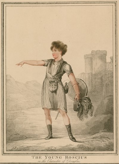 A fiatal Roscius Douglas karakterében alkotó: English School