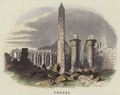 Théba (színes metszet) alkotó: English School