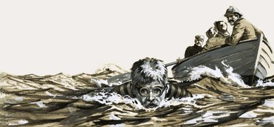 Sportéletük: a La Manche csatorna úszója alkotó: English School