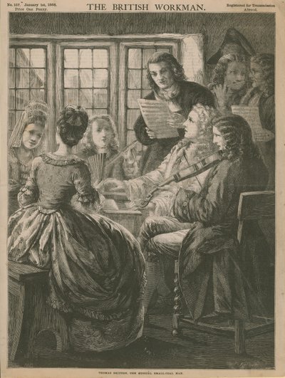 Thomas Britton, a zenés kis szén ember alkotó: English School