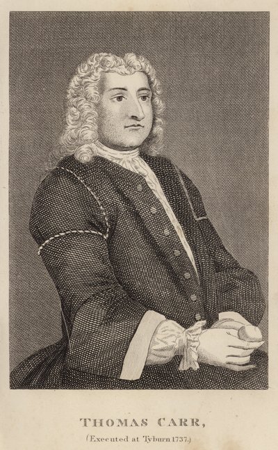 Thomas Carr, kivégezték Tyburnben 1737-ben alkotó: English School