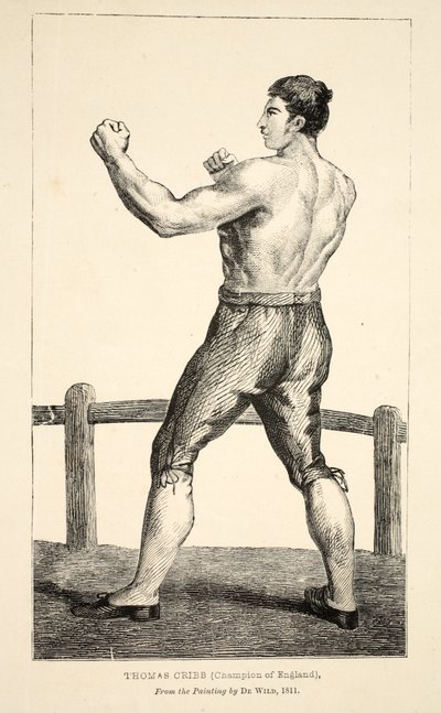 Thomas Cribb, Anglia bajnoka, De Wild festményéről alkotó: English School