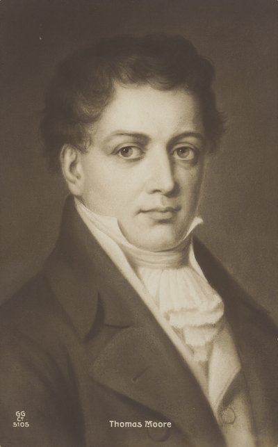 Thomas Moore (1779-1852), ír költő, énekes és mulattató (litho) alkotó: English School
