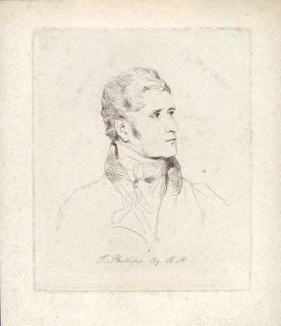 Thomas Phillips angol portré- és tárgyfestő. Mary Dawson Turner rézkarca alkotó: English School