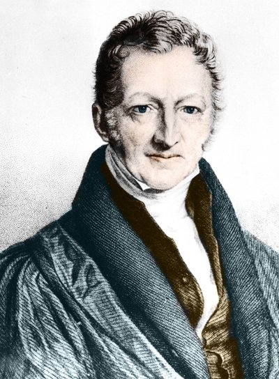 Thomas Robert Malthus (színes metszet) alkotó: English School