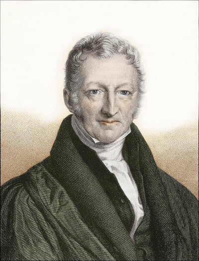 Thomas Robert Malthus (színes metszet) alkotó: English School