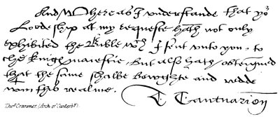 Thomas Cranmer, (Canterbury íve) alkotó: English School