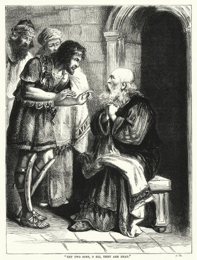 "Két fiad, ó Éli, meghaltak" (metszet) alkotó: English School