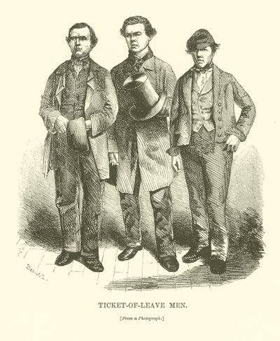 Ticket-of-Leave Männer (Gravur) von English School