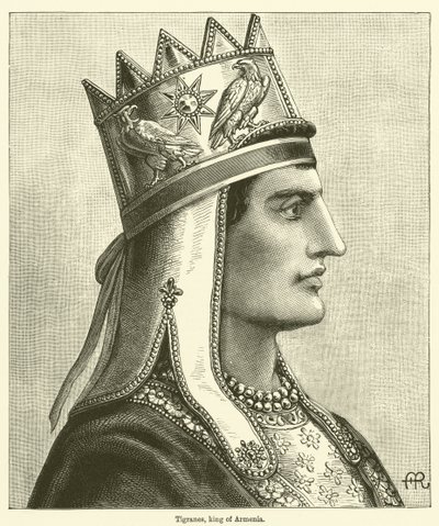 Tigranes, Örményország királya (metszet) alkotó: English School