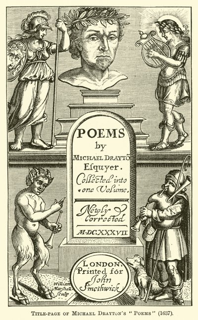 Michael Draytons Versek címlapja, 1637 alkotó: English School