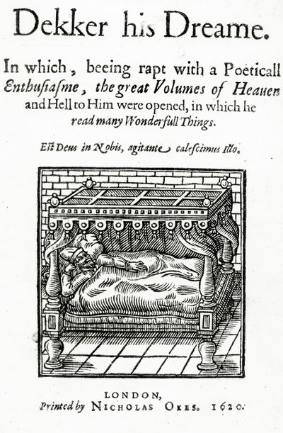 Címlap: Dekker, Thomas Dekker, az ő álma, 1620-ban alkotó: English School