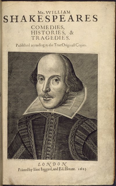 Címoldal Shakespeare portréjával, a 