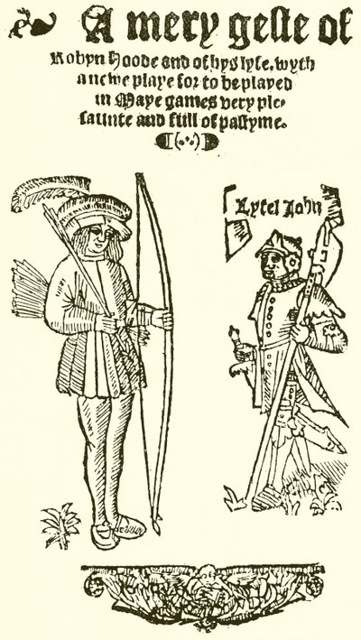 A Robyn Hood vidám gesztusa címlapja, 1550 alkotó: English School
