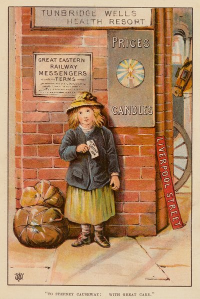 "Stepney Causewaynek, nagy gonddal" (színes litó) alkotó: English School