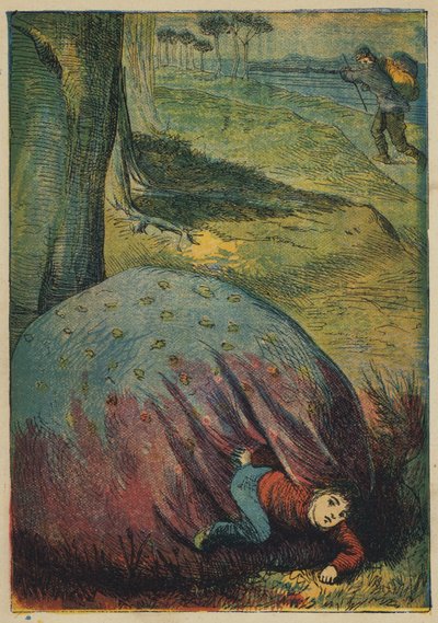 Tom Thumb és a bádogos (színes litográfia) alkotó: English School