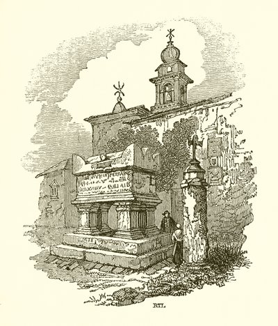 Petrarch sírja Arqua-ban alkotó: English School