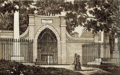 Washington sírja, Mt Vernon (litho) alkotó: English School