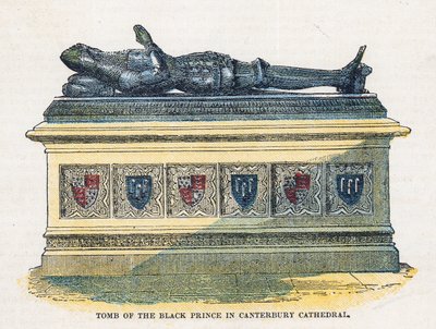 A fekete herceg sírja a canterburyi katedrálisban alkotó: English School
