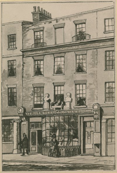 Toms Coffee House, 17 Russell Street, Covent Garden (wc papíron) alkotó: English School