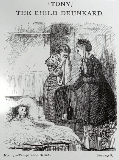 Tony, a gyerek részeg, 1860 körül alkotó: English School