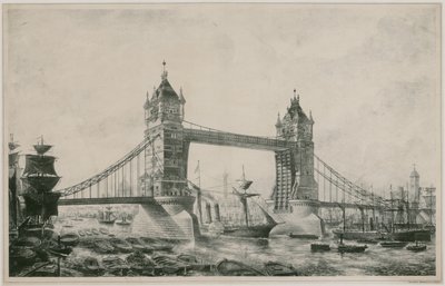 Tower Bridge, London alkotó: English School
