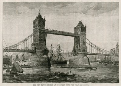 Tower Bridge dagálykor, felvonóhíddal alkotó: English School