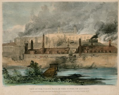 Tower of London Fire, 1841 alkotó: English School