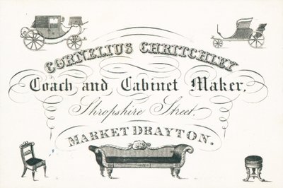 Kereskedelmi kártya, Cornelius Critchley alkotó: English School