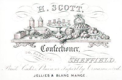 Kereskedelmi kártya, H Scott alkotó: English School