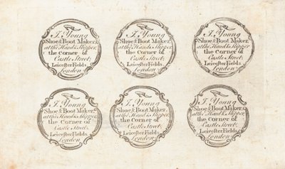 Kereskedelmi kártya, J Young alkotó: English School