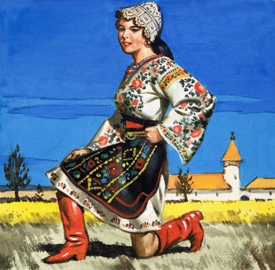 Hagyományos viselet Ukrajna alkotó: English School